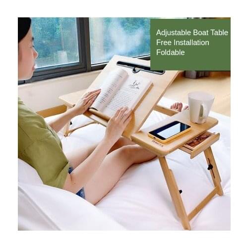 The new bedroom sits simple small table board dormitory study foldable desk household adjustable multifunctional lazy table