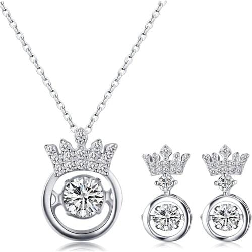 2021 NEW Fashion Jewelry Beating Heart Necklace Crystal from Swarovskis Zircon Rotating Musical Note Pendant Mothers Day Gift