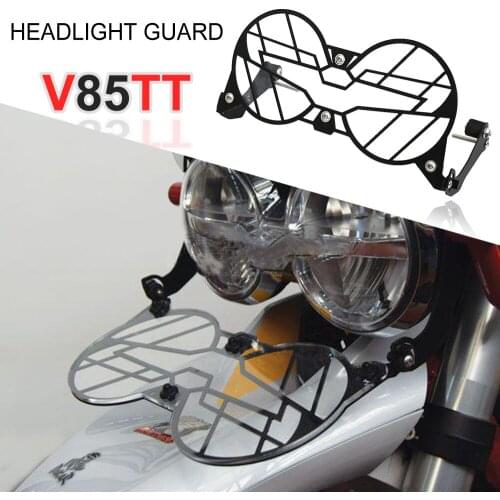 NEW V85TT Motorcycle Headlight Protector Grille Guard Cover Protection Grill For Moto Guzzi V85 TT Can a Folding Accessories