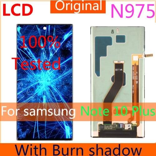 Original LCD For Samsung Galaxy Note 10plus LCD Display Touch Screen Digitizer Note10+ Note 10 Plus N975 N9750/DS LCD+point