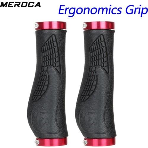 Meroca bike grip ergonomics bicycle grip MTB road bike folding bike anti slip skid anti shock absorber lightweight protect hand