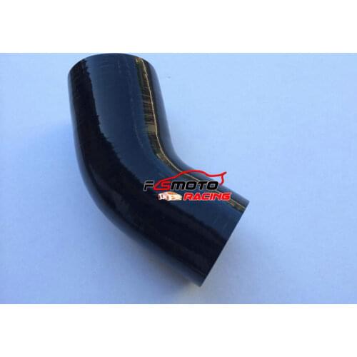 45 Degree Bend Elbow Radiator Hose 102mm 4"inch Silicon Pipe BLACK Silicone Joiner