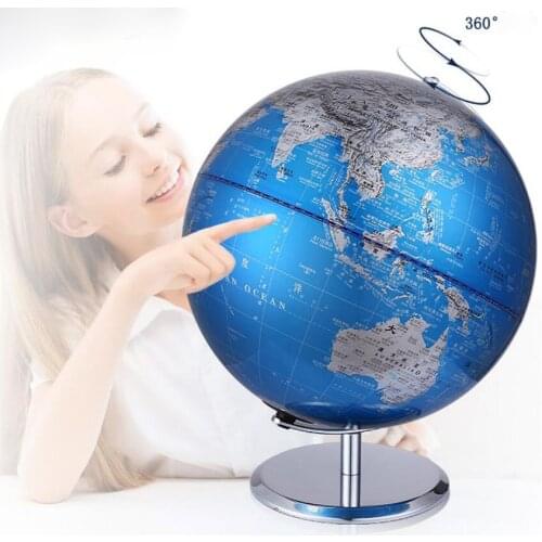 Nordic home decoration bedside table globe living room office Creative Crafts gift High definition printing metal base Globe