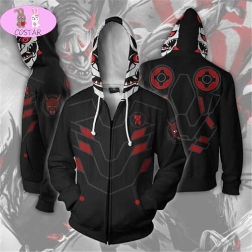 COSTAR Game Overwatch Genji Zip Hoodie Men and Women Cosplay Sweater Anime Costume 3D printing New