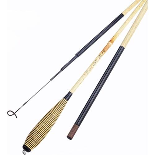 2.7m-5.4m Taiwan Fishing Rod 60T High Carbon Fiber Telescopic Wedkarstwo Olta Black Pit Hand Pole Fishing Sticks Vara De Pesca