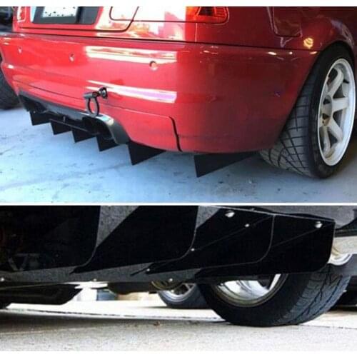 Universal Car Automobile Outer Modification Rear Bumper Diffuser Shark Fin Tool