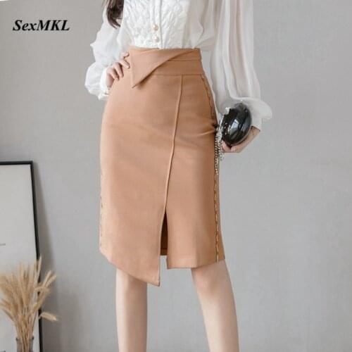 Plus Size Black Bodycon Skirts 2020 Summer Fashion High Waist Sexy Skirt Women Clothes Elegant Korean Red Office Pencil Skirt