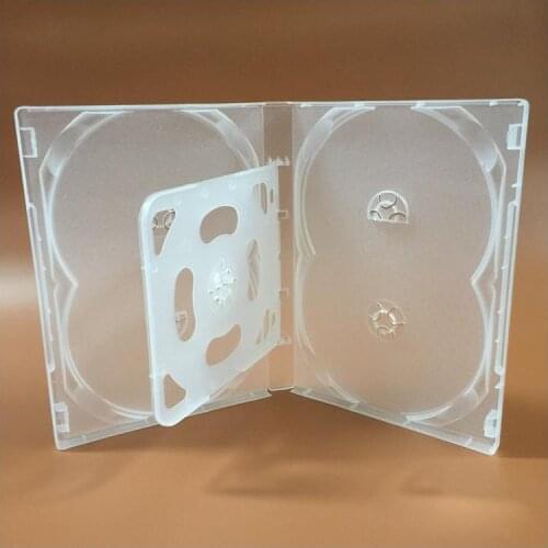 188X135X20mm BRAND NEW 1PCS 6DVD Transparent Soft Plastic Case Hold Insert / 6 Disc