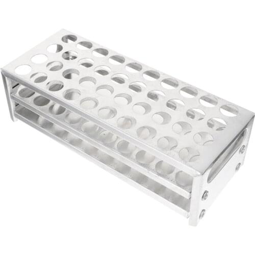 1pc Laboratory Test Tube Stand Aluminum Test Tube Rack Test Tube Holder