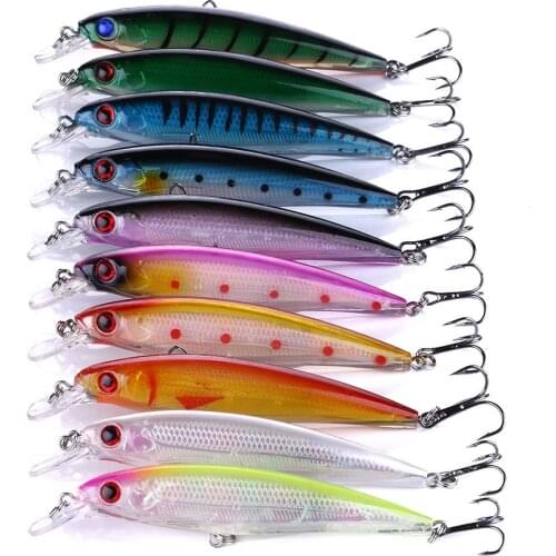 10pcs/artificial bait, hard bait, soft spinning tail, Geer fishing tackle, many baits for sea fishing artificial silicone fish