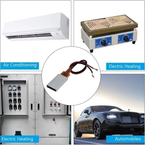 12V 24V 36V 220V 48V PTC Heating Element Constant Temperature Thermistor Air Heating Sensor Aluminum Hair Dryer Curlers Heater