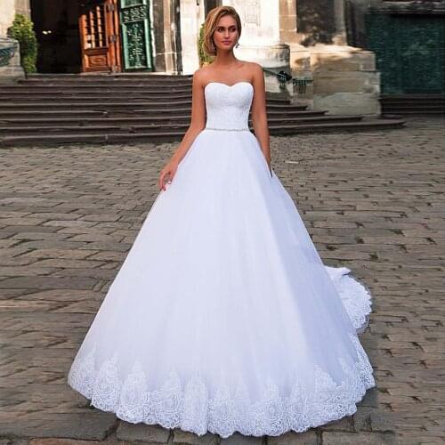 Junoesque Tulle Sweetheart Neckline 2 In 1 Wedding Dresses With Lace Appliques Detachable Jacket Bridal Gowns
