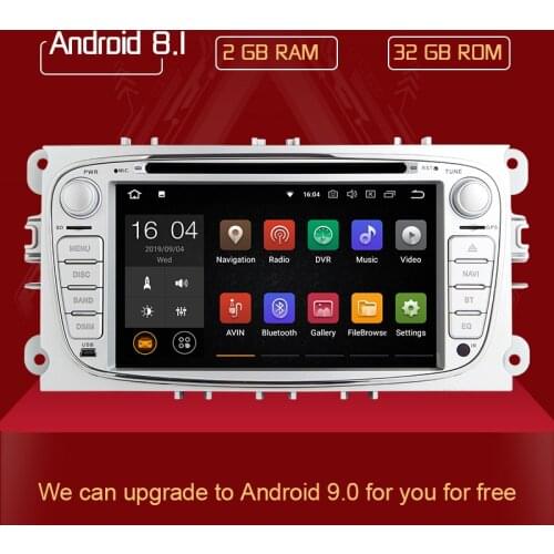 Android 8.1 Car Radio DVD Player For Ford Focus 2 Mondeo 4 C-Max S-Max Kuga Galaxy Transit Connect Multimedia Navigation Camera