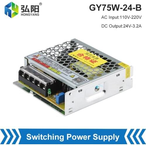 CNC Engraving Machine Power Switch GY75W-24-A 24V 3ALED Light Bar Transfer Stabilized Power Supply Adapter Lighting Transformer