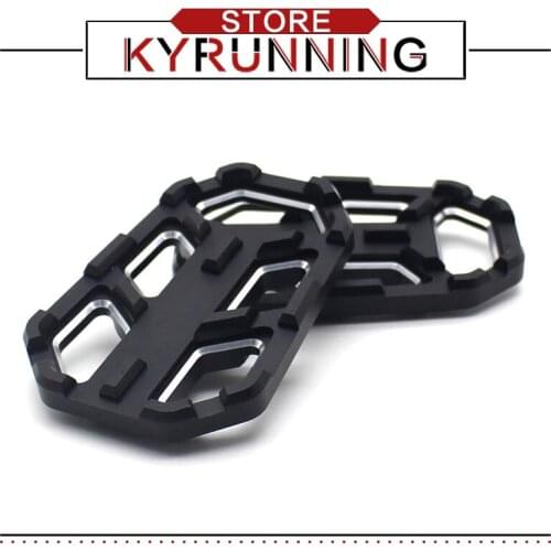 For Kawasaki versys VERSYS 1000 VERSYS1000 Motorcycle Billet MX Wide Foot Pegs FootRest Footpegs Rests Pedals with logo