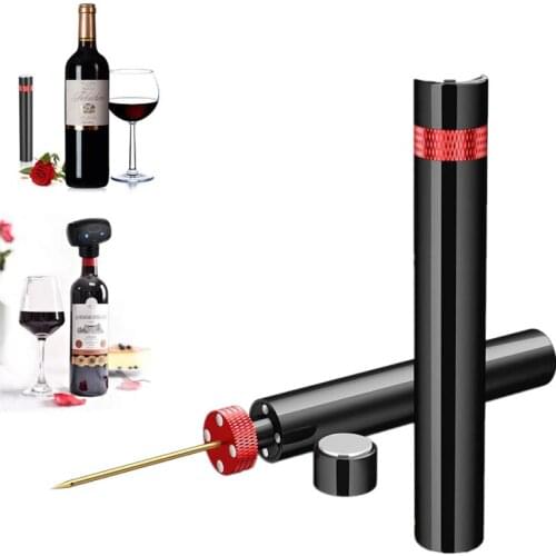 Wine Corkscrew Electric Wine Stopper Set Kitchen Accesories Air Pressure Bottle Opener and Automatic Vacuum Stopper Combination