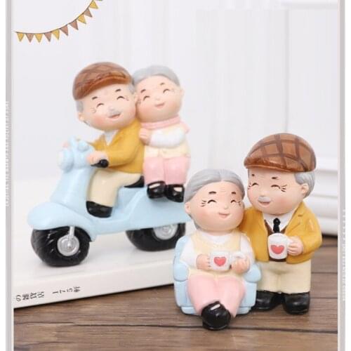 CHINESE OLD MAN ORNAMENT ART PORTRAIT SCULPTURE RESIN HEAD STATUE CHRISTMAS GIFT HOME DECORATION CUTE GIRL CRAFT R4521