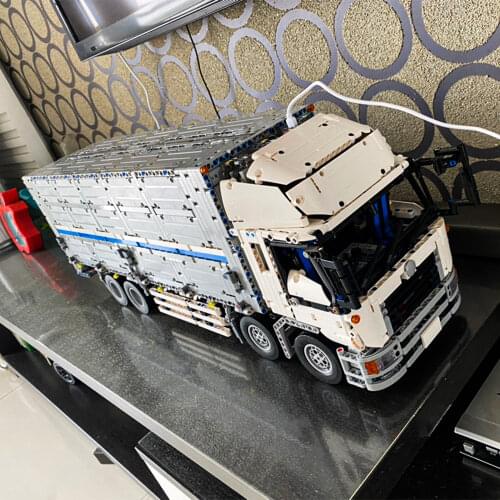 Creator Expert High-tech Wild Card Container Truck 4166PCS Formula Racing GTE SUV RSR Moc Modular Bricks Building Blocks Model