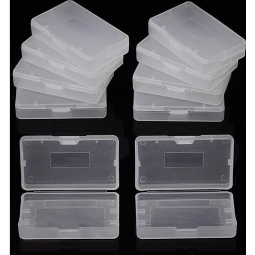 For G-ame Boy Advance G-BA 10PCS Plastic Game Cards Cartridge Protecting Cover Case Polycarbonate Anti-Dust Shell Box