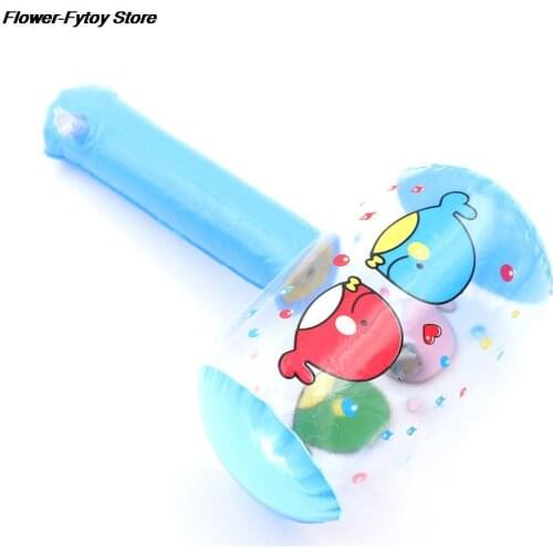 1Pcs Inflatable Hammer Air Hammer With Bell Random Color Wholesale Kids Children Blow Up Noise Maker Toys