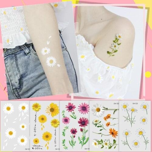 Tattoos Stickers Small Dainty Butterfly Paste on Face Arm Leg for Children Men Women Body Art Waterproof Flower Fake Tattoo