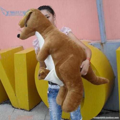 New huge stuffed kangaroo toy big plush lovely kangaroo doll gift about 120cm 0261