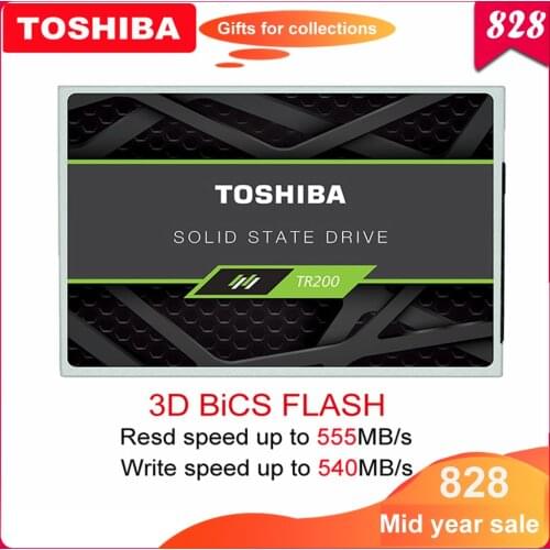 Original TOSHIBA Internal Solid State Drive TR200 SSD 480GB 64-layer 3D BiCS FLASH TLC 2.5" SATA III 960GB Disk for PC Laptop