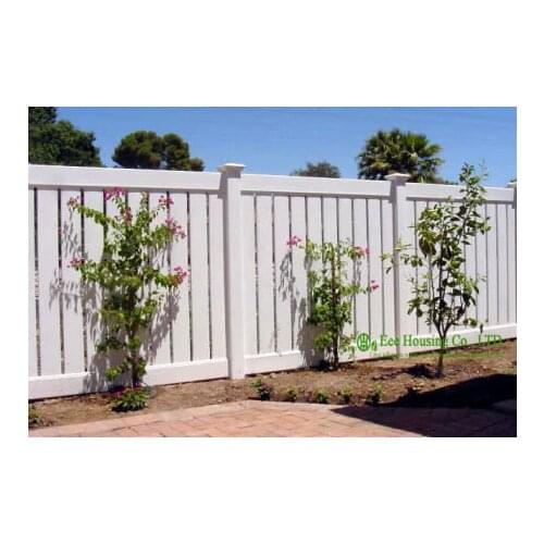 Semi-Privacy Fencing Manufacturer In China, White Color Vinyl Semi-private Fence, Vinyl Fencing Fir Sale