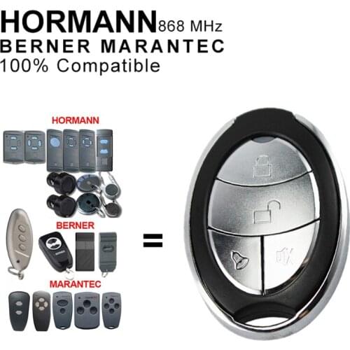 HORMANN 868 MHz Remote Control Berner BHS211 BHS153 BHS110 BHS140 Garage Door Opener MARANTEC 868.35MHz Command Clone 2021 New
