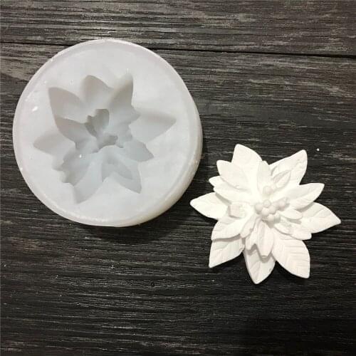 Christmas Flower Silicone Mold Christmas Aromatherapy Candle Mold Resin Molds Cake Decorating Handmade Soap Mold Candle Making
