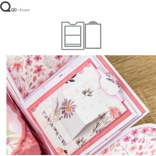 Surprise Card Envelope Cover Cutting Dies New Dies Scrapbooking Mold Cut Handmade Tools DIY Craft Decoration Metal Cutting Dies