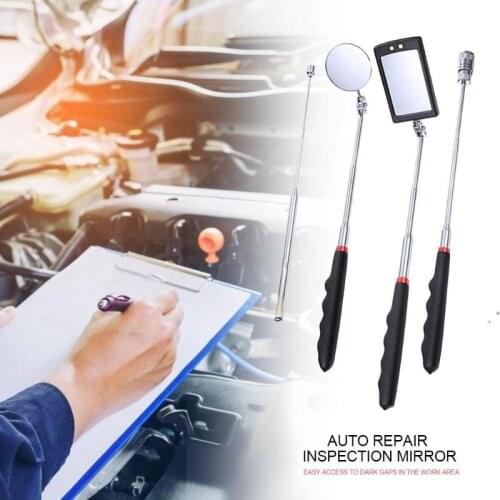 Adjustable Car Angle View Pen Automotive Telescopic Detection Lens Telescoping Inspection Mirror Multi length Extending Flexible