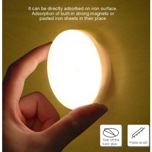 USB Rechargeable LED Night Light Stepless Dimmable Touch Switch Wireless Night Lamp For Baby Bedroom Kitchen Toilt Light