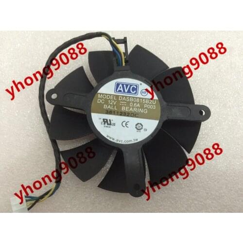 AVC DASB0815B2U P003 DC 12V 0.6A 80x80x15mm Server Cooling Fan