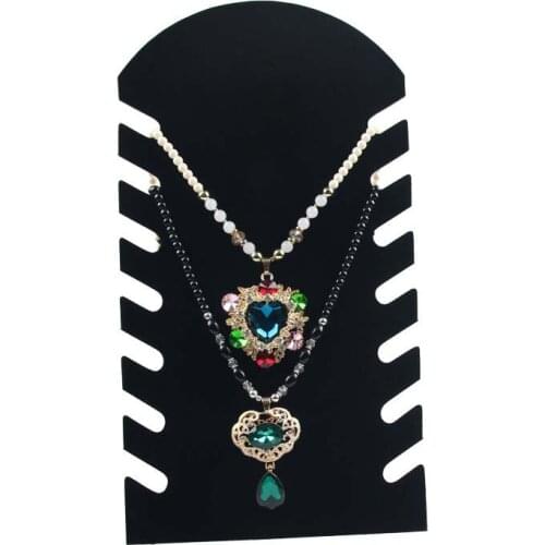 High Quality Velvet Flower Necklace Display Props Pendant Display Rack Necklace Holder Show Foldable Stand