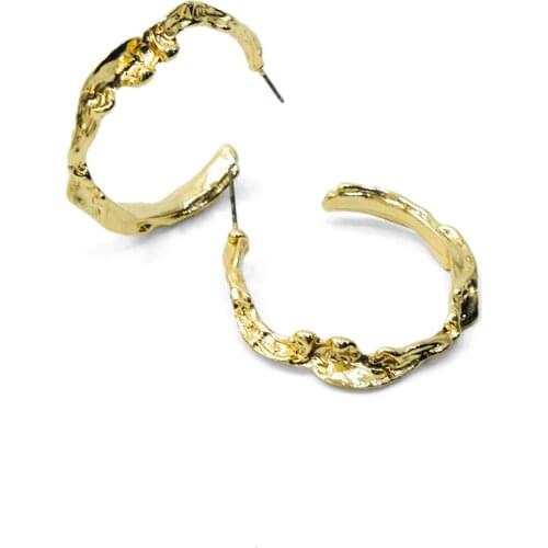 Marjin For Woman Earring Bohemian Desing Gold Colored Hoop Earring Jewelry Gift Girl Birthday Party Gift