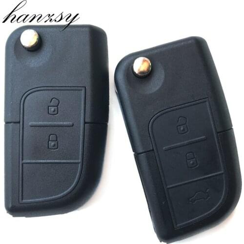 2/3 Buttons Flip Folding Remote key housing For Changan Alsvin V3 V5 CX20 CX30 Zhixiang eulove Car key shell Case blank Fob