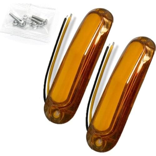2pcs 6 LED Light Car Trailer LED Side Marker Light Trailer Light
