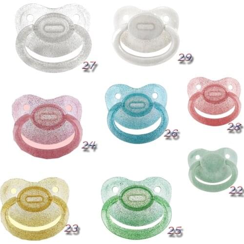 2021DDLG adult baby pacifier super large multicolor transflective safety silicone without BPA ABDL adult baby pacifier dummy Dom