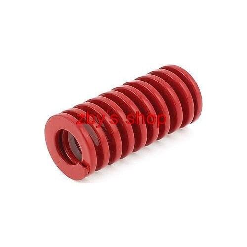 25x12.5x55mm Spiral Chromium Alloy Steel Stamping Compression Die Spring Red