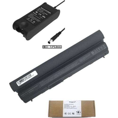4400mAh 0F7W7V 823F9 3W2YX Laptop Battery + 19.5V 4.62A AC Charger for DELL Latitude E6120 E6220 E6230 E6320 XFR E6330 E6430S
