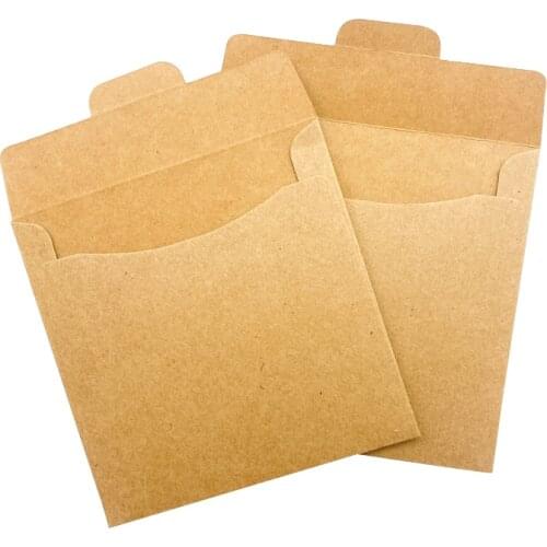 5pcs/lot New Vintage CD Optical disc envelope Kraft Paper CD Bag DIY Card bag package bag