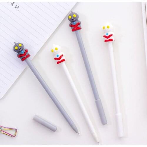 8 PCs Creative Cute Man Gel Pen Black Ink Pen Student Stationery Gel Pen Wholesale