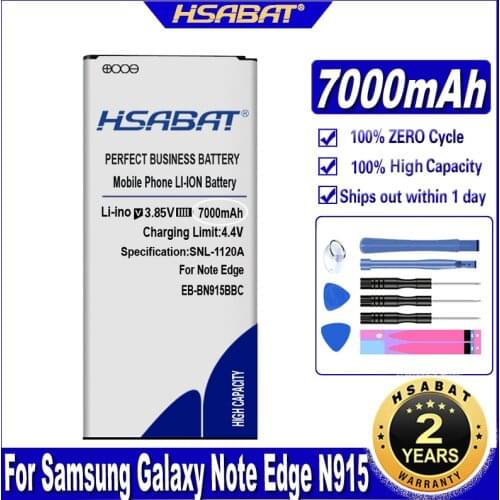 HSABAT 7000mAh EB-BN915BBC Battery For Samsung Galaxy Note Edge NFC N9150 N915K N915L N915S N915X N915 N915A N915D Battery
