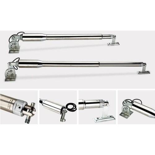 Ss304 IP66 DC24V 300kg per leaf dual automatic electrical swing gate opener for home automation EM3 MAX stroke length 350mm