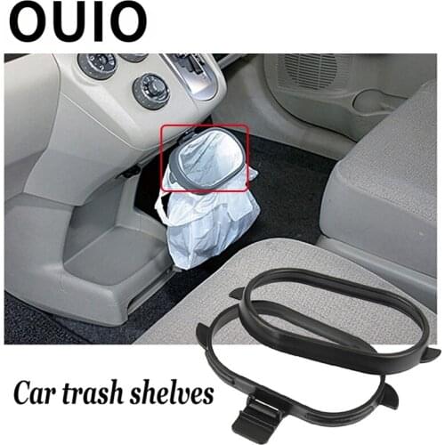 OUIO Car Garbage Bag Rack Trash Box For Ford Focus 2 3 VW Passat B6 B5 B7 B8 Toyota Corolla Avensis RAV4 C-HR CHR Mini Cooper