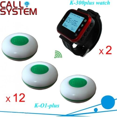 Wireless watch pager calling system 12 guest buzzer 2 receiver restaurant equipment