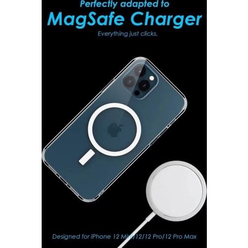 Wholesale magsafe case for iphone12 Magnetic Coil Circle Phone Case For Apple iPhone12 Pro Max Cover 30PC