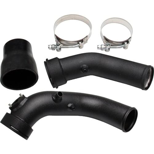Black Intake Turbo Charge Pipe Kit Aluminum Alloy Replace For BMW F30/335i/435/F32/F32/F20