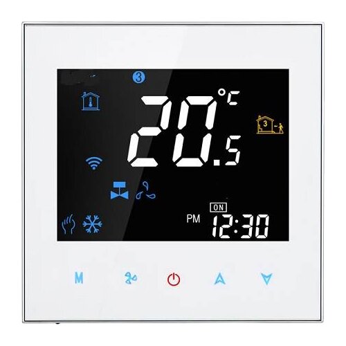 Digital Fan Coil Unit Touch Screen Thermostat For Room Central Air Conditioner